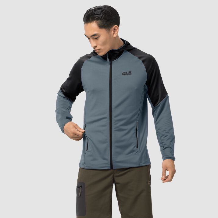 Jack Wolfskin Mens Hydro 3 Fleece Jacket Grey 763812AEO